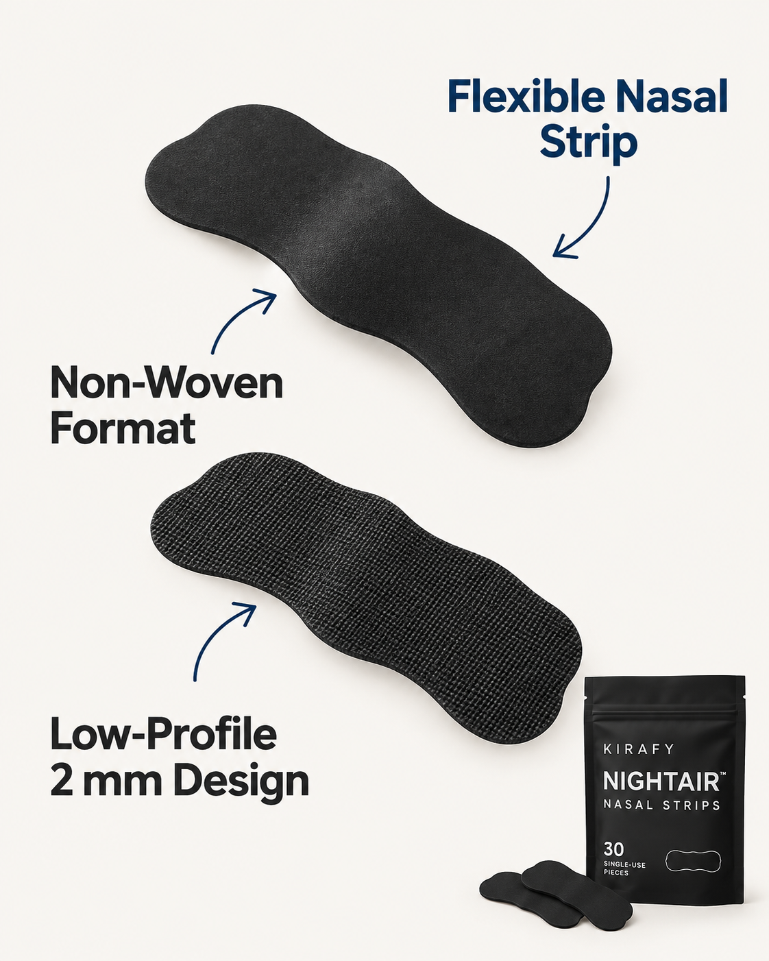 Kirafy NightAir Strips — 30 Pack