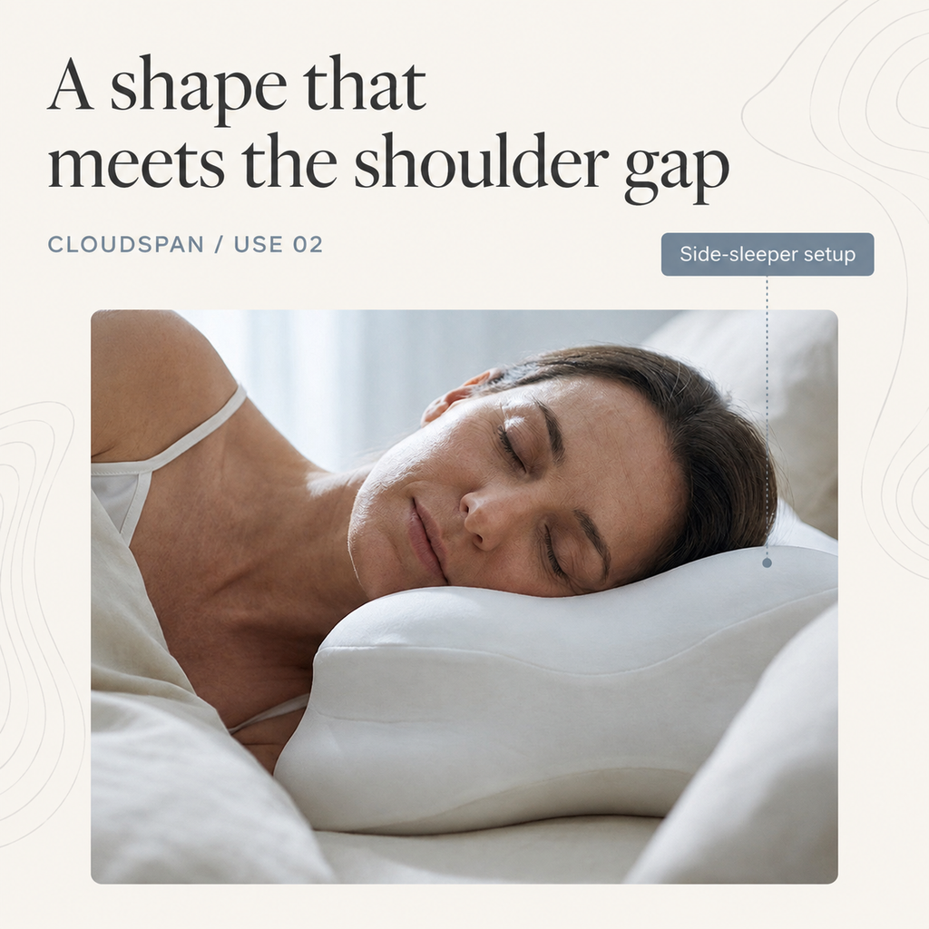 Cloudspan pillow in use
